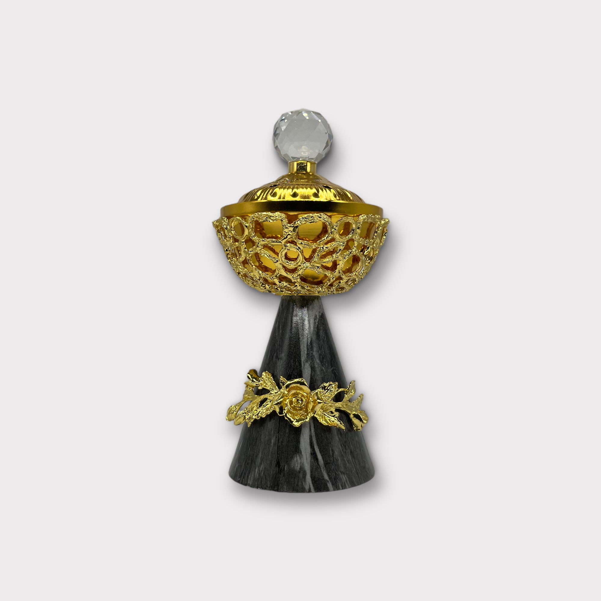 Premium Arabian Incense Burner - Handcrafted Brass Burner for Oud & Bakhoor - Perfect for Home Fragrance, Meditation & Spiritual Rituals