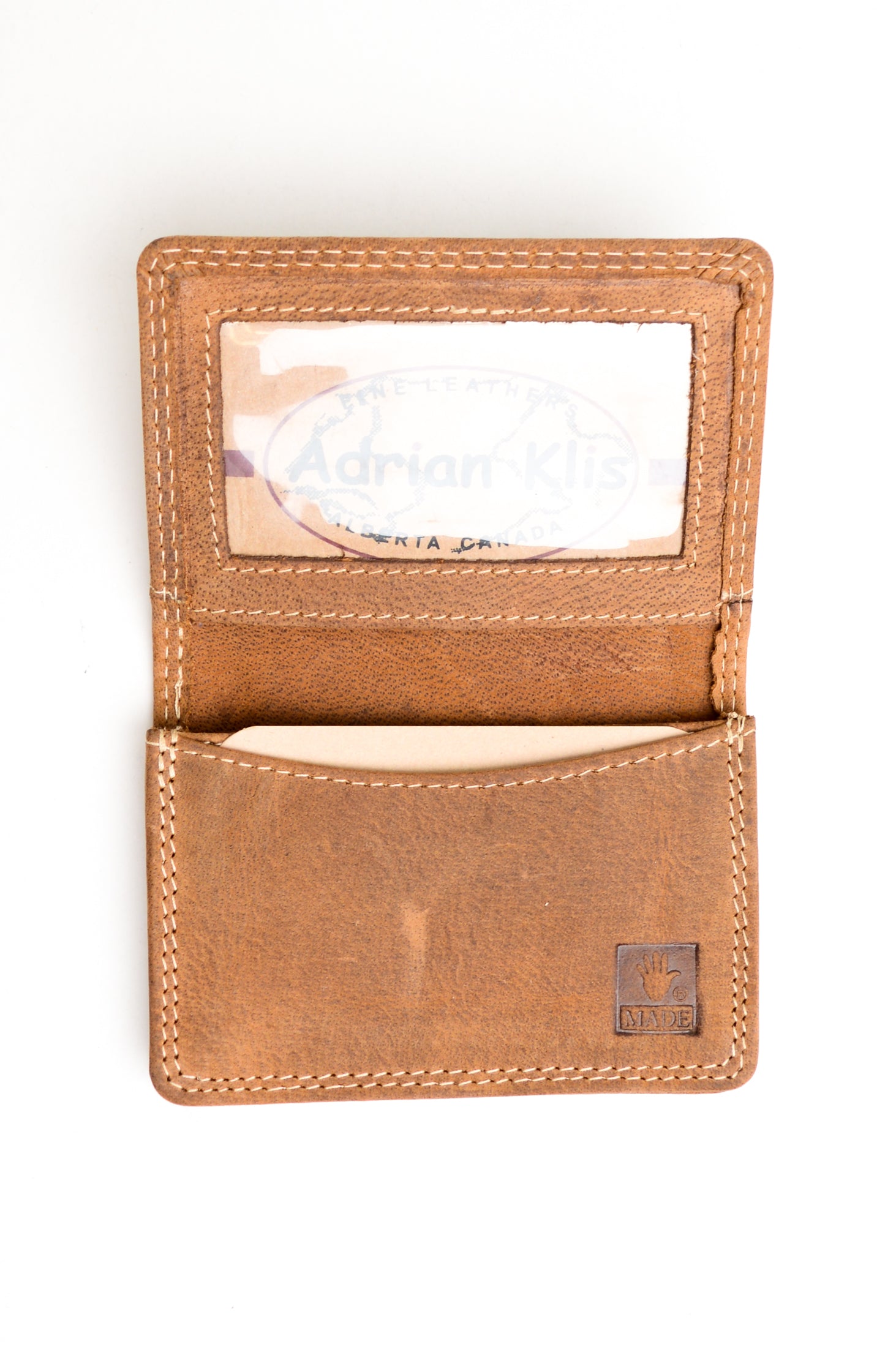 Premium Adrian Klis 223 Business Card Holder - Genuine Buffalo Leather Wallet for Professionals | Perfect for Networking Events, Office Use & Corporate Gifts