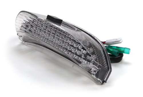 Sequential LED Tail Lights Clear Lens for Honda CBR600RR 2013-2025 - High Visibility Brake Lights for Night Riding & Enhanced Safety