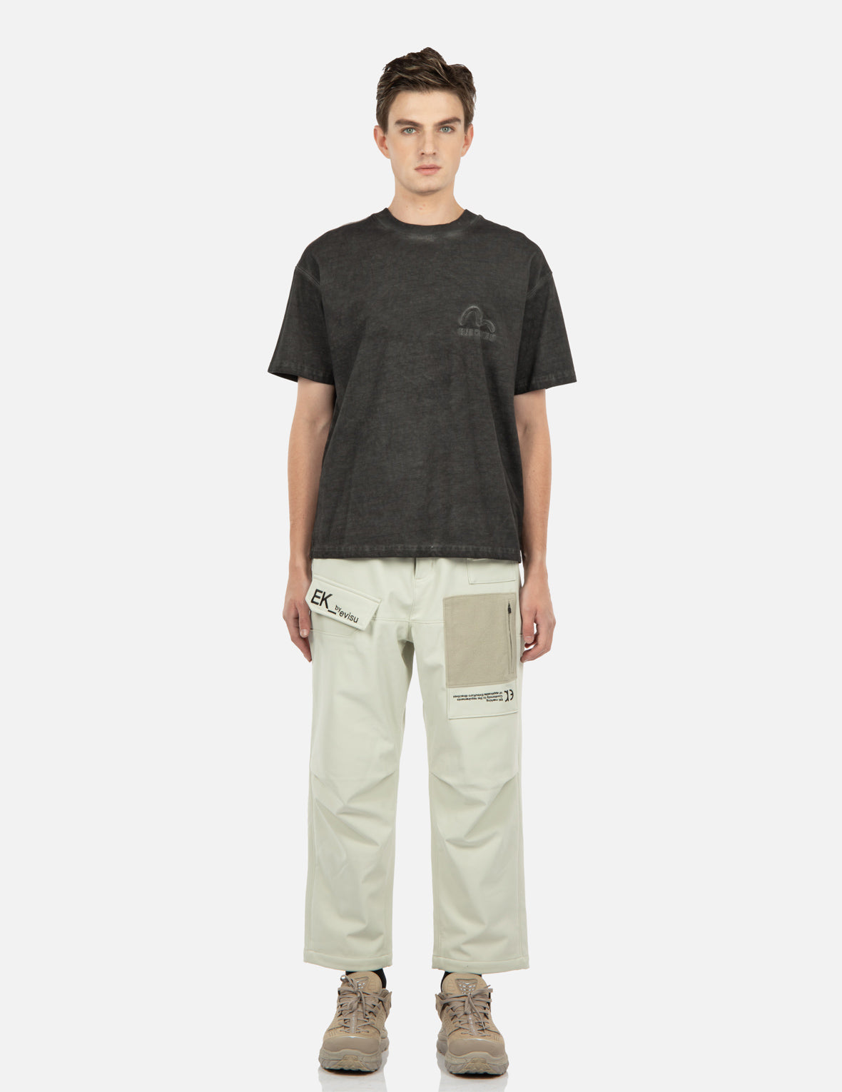 Stylish Seagull Embroidered Patch Pants for Men & Women - Trendy Streetwear Fashion for Casual Outings & Beach Vacations