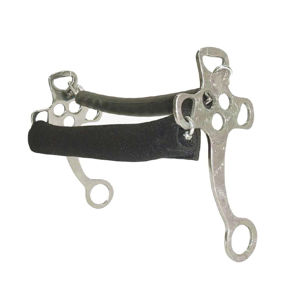 Metalab Hackamore Neoprene Cover Chain Noseband for Horses - Durable & Comfortable Equestrian Training Gear for Western Riding & Trail Use