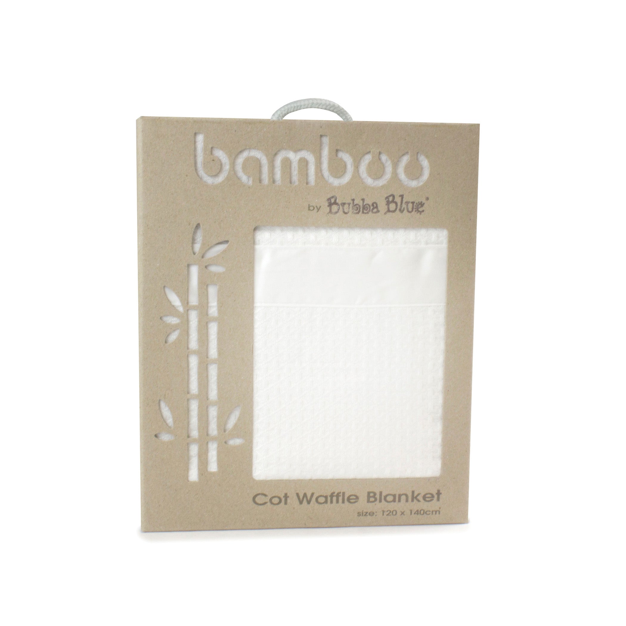 Soft Bamboo White Waffle Weave Baby Blanket - Breathable & Hypoallergenic for Nursery, Swaddling, and Cozy Bedtime Comfort