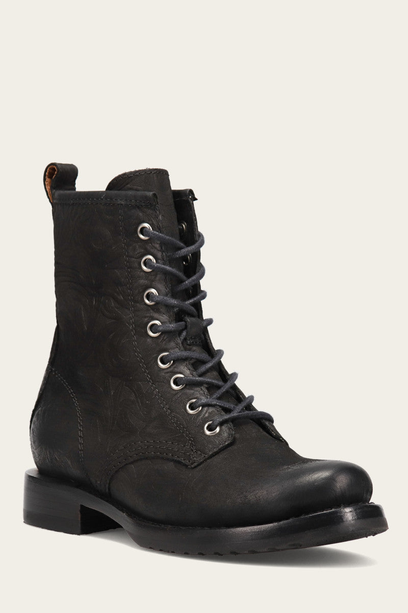 Veronica Combat Boots - Premium Pre-Owned Leather Boots for Women | Stylish & Durable Footwear for Everyday Wear, Outdoor Adventures & Fashion Statements