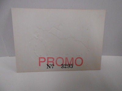 Vintage 1990 Indian Motorcycle Embossed Numbered Promo Collectible Card - Perfect for Motorcycle Enthusiasts & Memorabilia Collectors