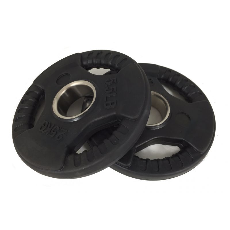 Olympic Rubber Weight Plates 2.5kg (5.5lbs) - Durable Gym Equipment for CrossFit, Home & Commercial Fitness Training