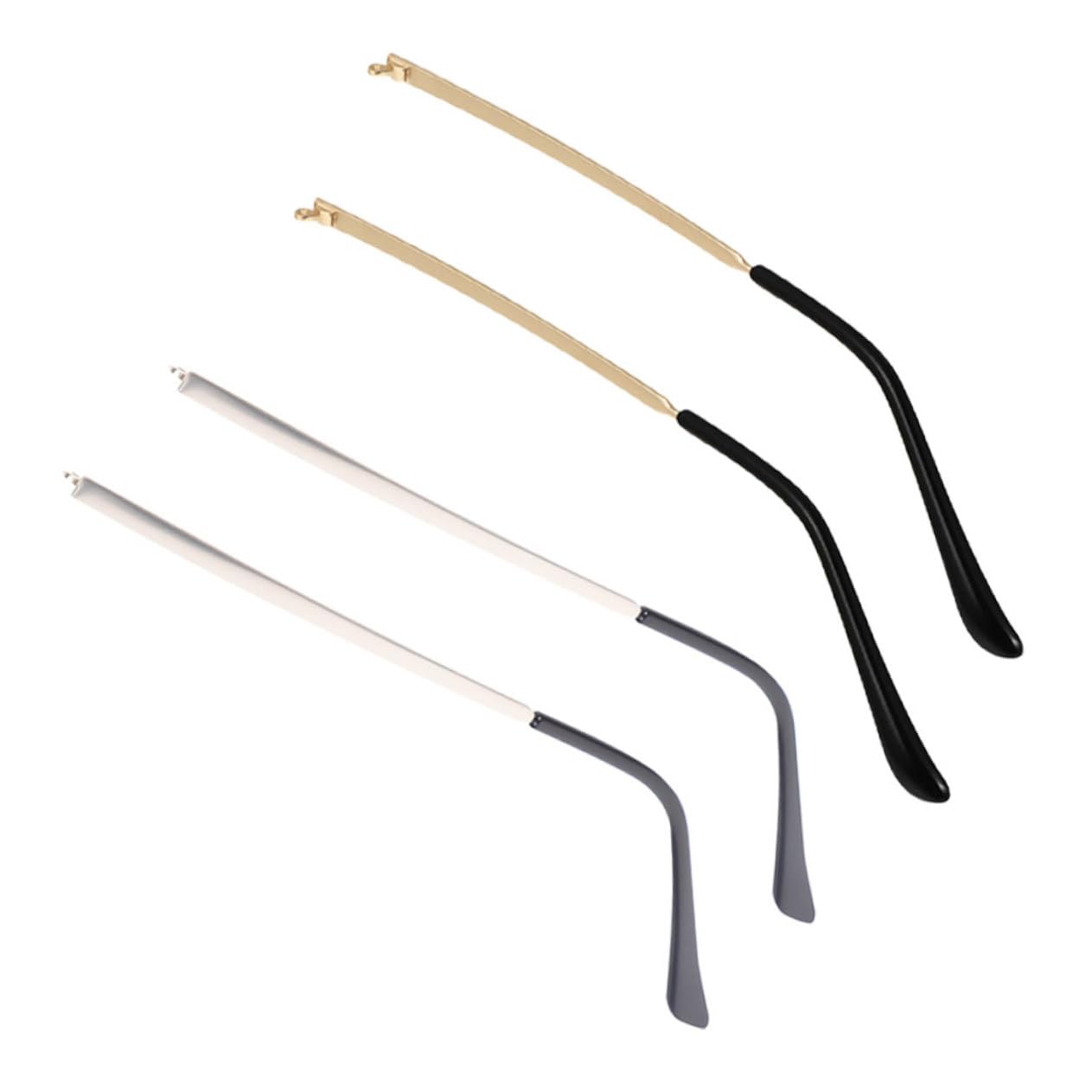 4 Pairs Glasses Replacement Temple Arms - Universal Eyeglass Frame Repair Kit with Screwdriver for Men & Women - Perfect for Broken Sunglasses, Reading Glasses & Optical Frames