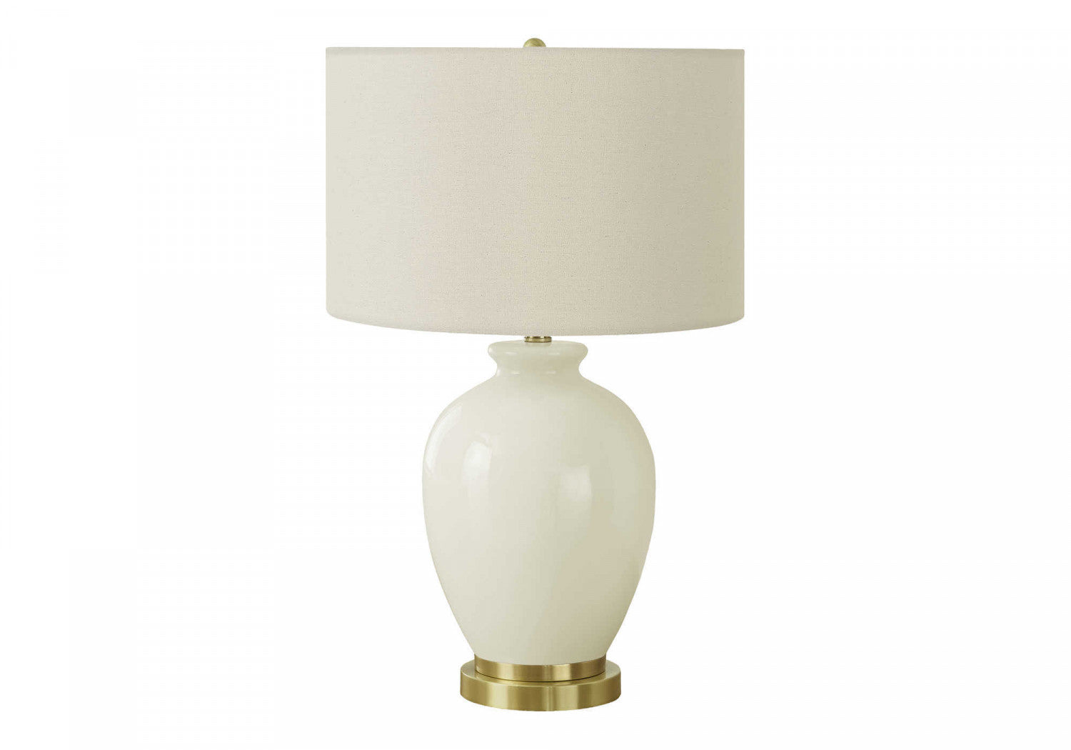 Ainsley Cream Table Lamp - Modern Bedside Lighting for Bedroom, Living Room & Office - Soft Glow Accent Light for Relaxation & Reading