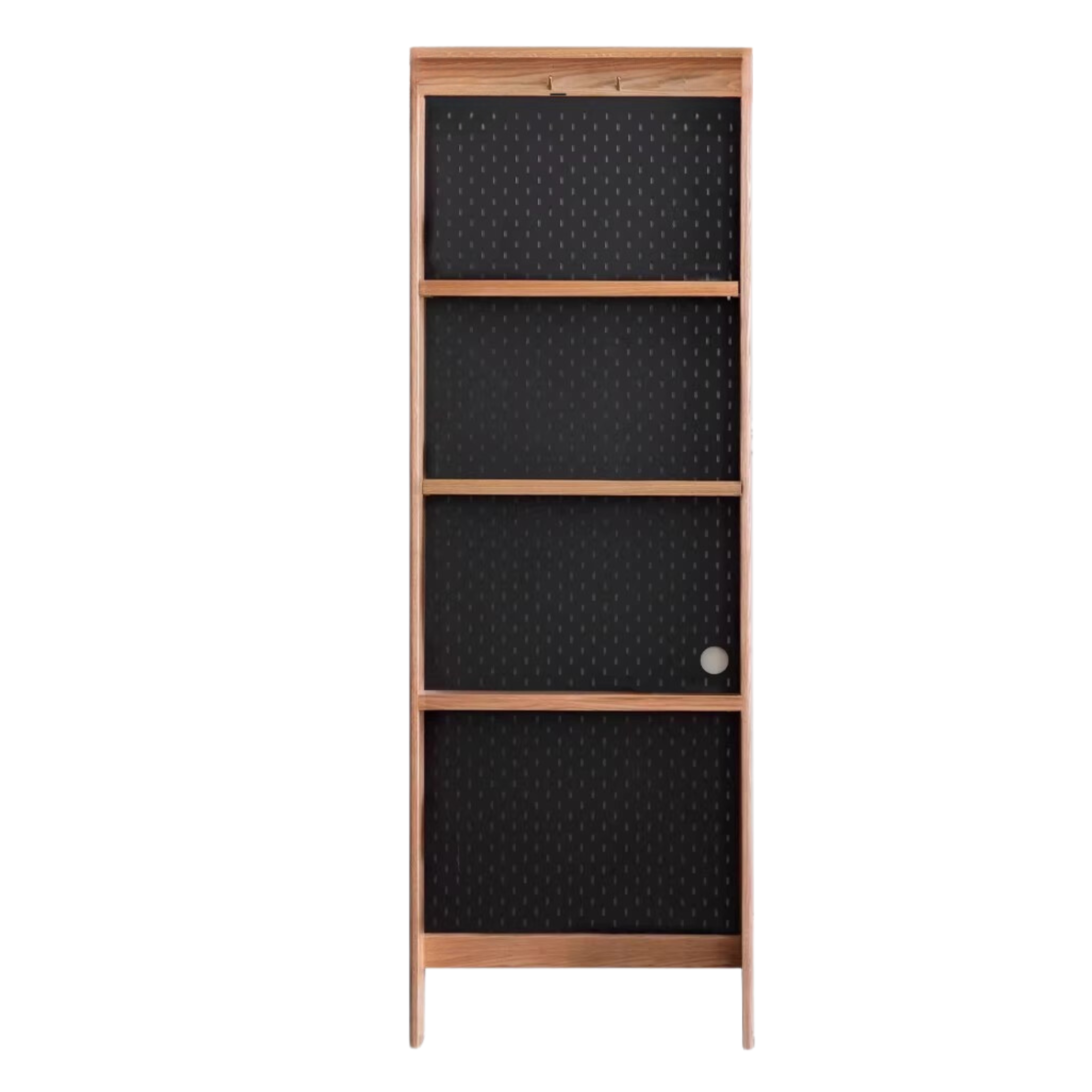 Solid Oak Wood Ultra-Thin DIY Side Cabinet - Perfect for Small Spaces, Bedroom, Living Room & Office Storage