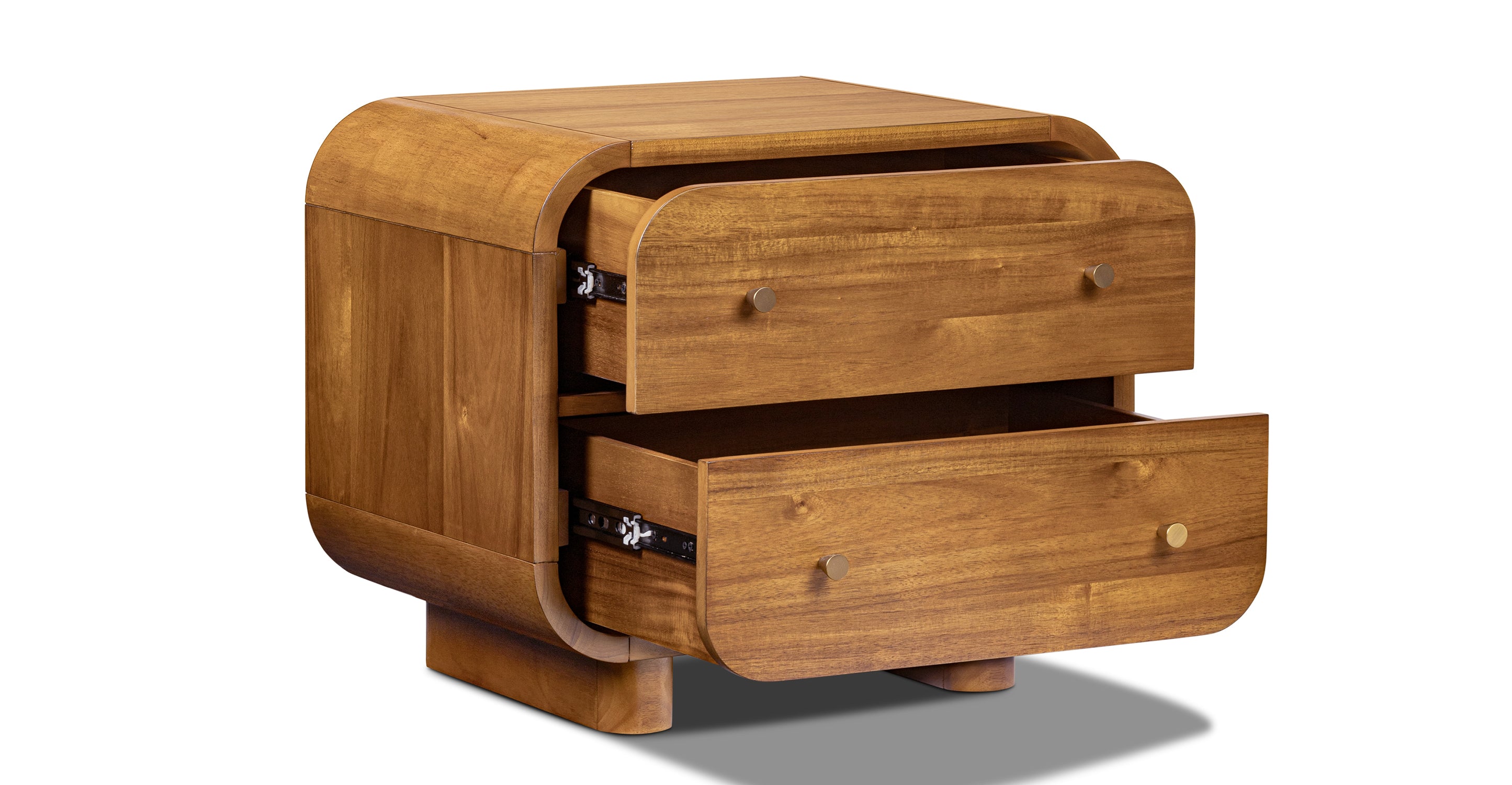 Modern Oslo Nightstand with Drawer - Scandinavian Style Bedside Table for Bedroom, Living Room & Office - Compact Storage Solution for Small Spaces