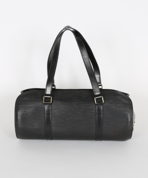 Authentic Louis Vuitton Soufflot Bag in Black Epi Leather - Luxury Designer Handbag for Women, Perfect for Work, Travel & Evening Events