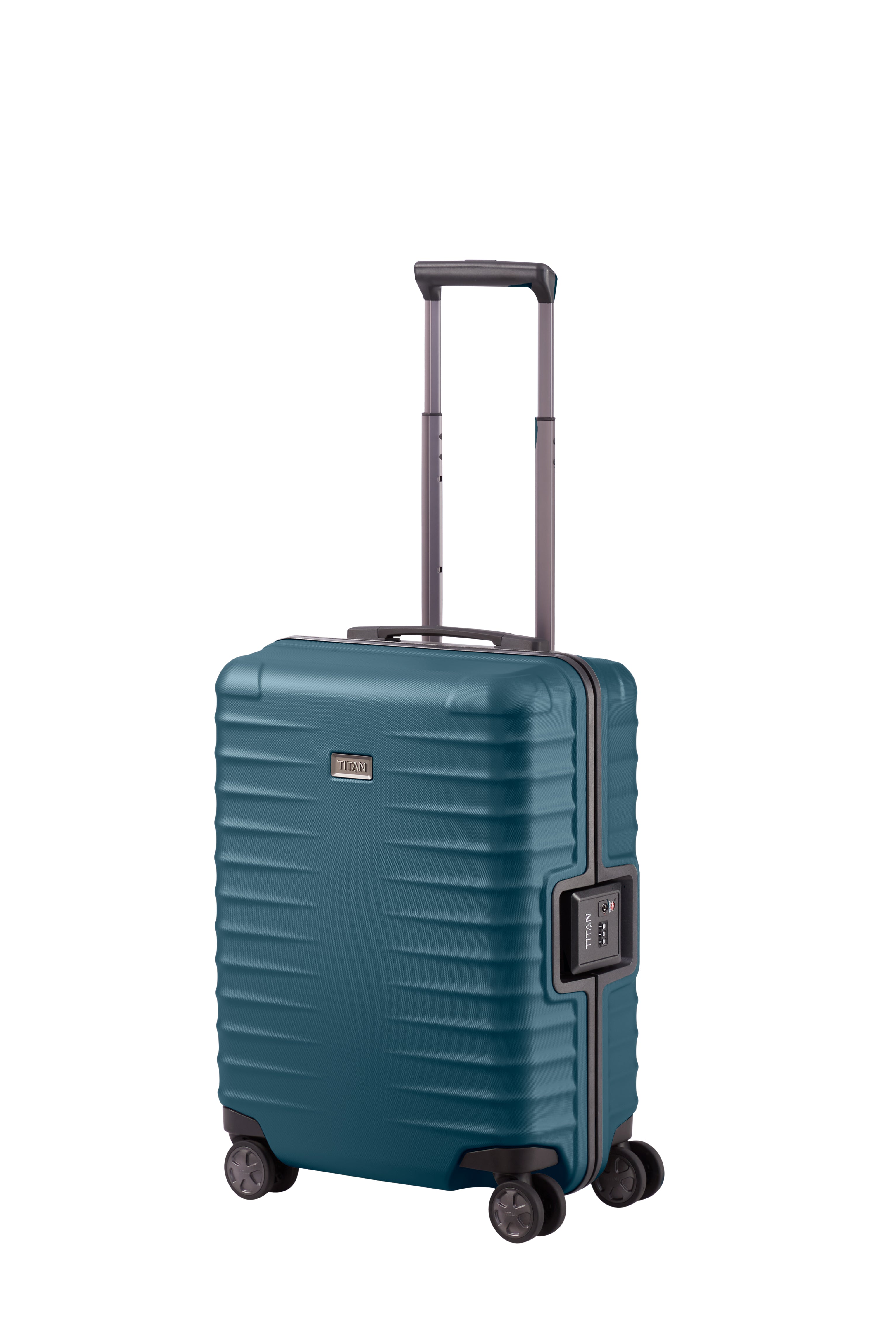 Titan LITRON Frame Trolley S Carry On Luggage - Lightweight Durable Spinner Suitcase for Air Travel, Business Trips & Weekend Getaways | Perfect Cabin Baggage with Smooth 360° Wheels & TSA Lock