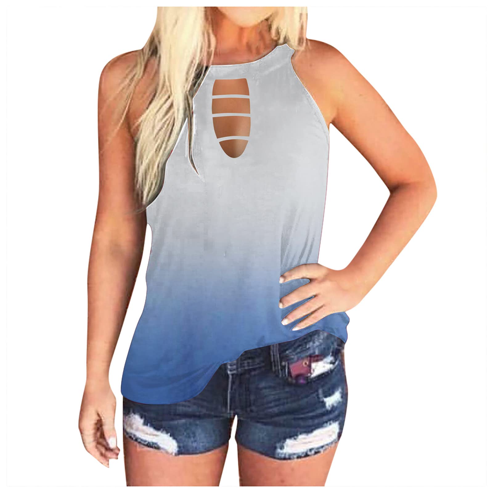KAMEMIR Women's Loose Fit Sleeveless Tank Tops - Casual Summer & Workout Shirts for Women | Perfect for Yoga, Gym, Beach & Everyday Wear