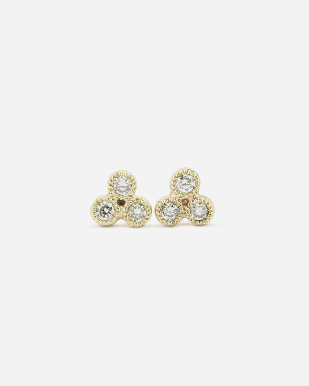 Melee 24A White Diamond Stud Earrings - Perfect for Weddings, Anniversaries & Special Occasions