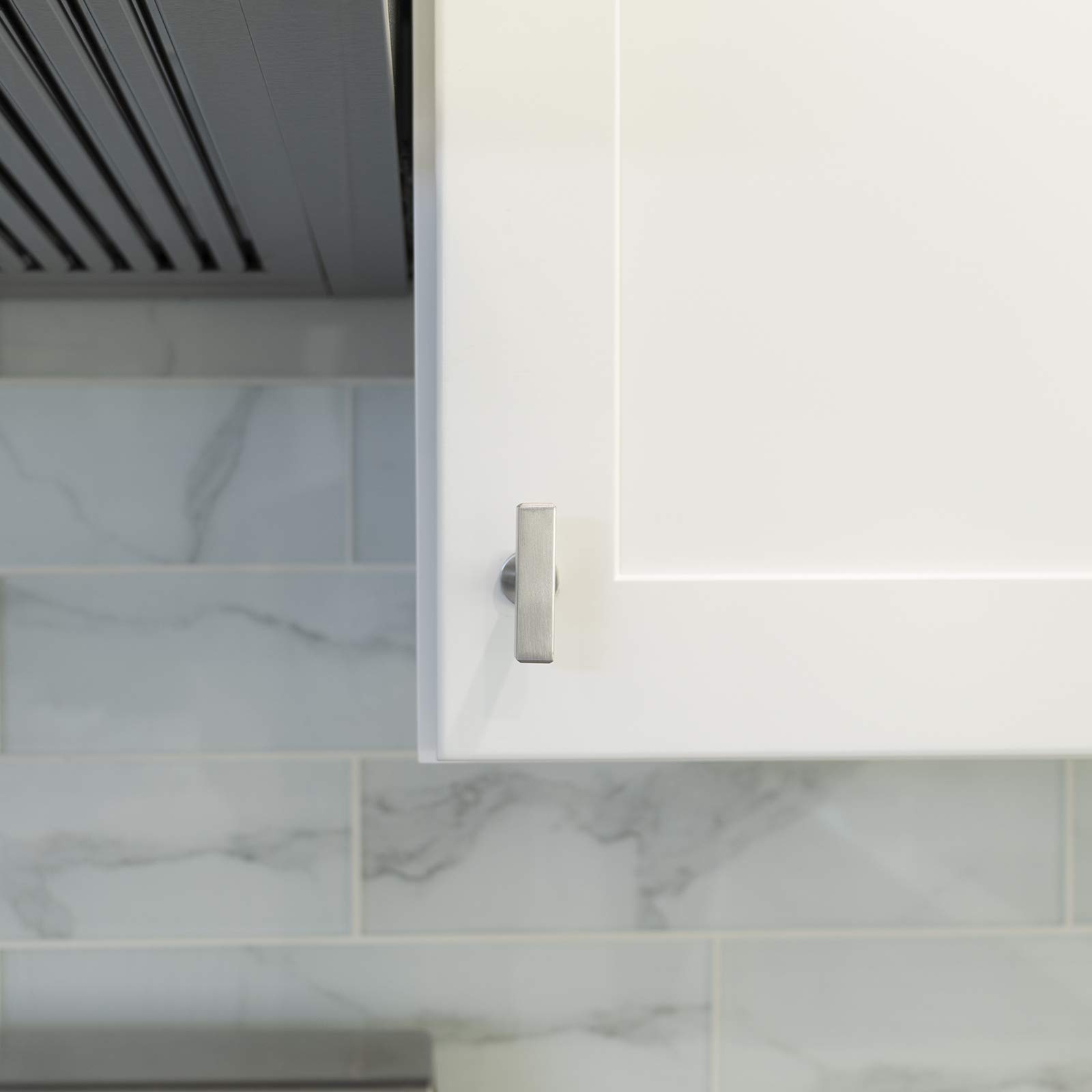 Modern Brushed Nickel T-Bar Cabinet Handle - 2