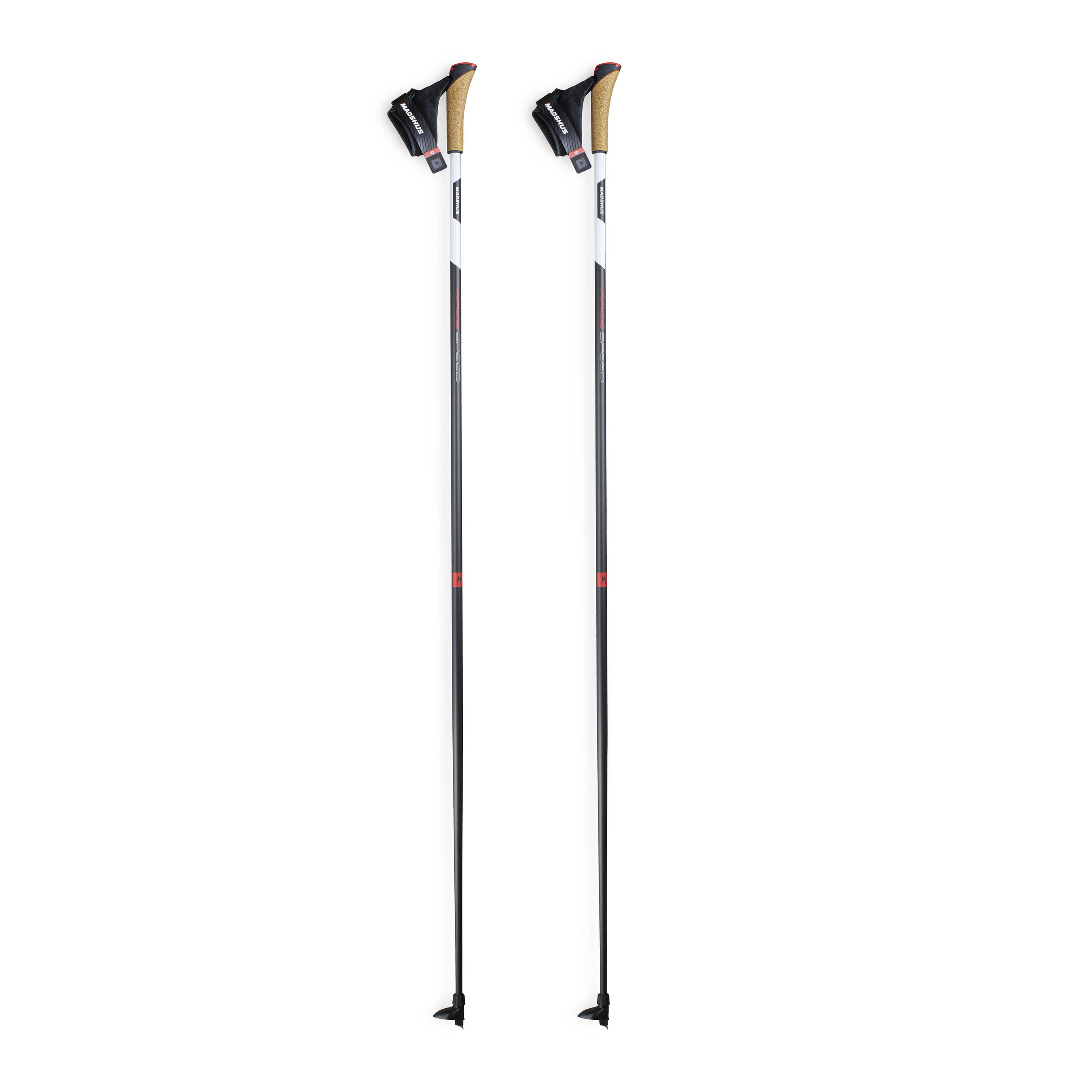 Madshus 2022 Race Speed Nordic Ski Poles - Lightweight Carbon Fiber Cross-Country Skiing Poles for Professional Training & Winter Sports