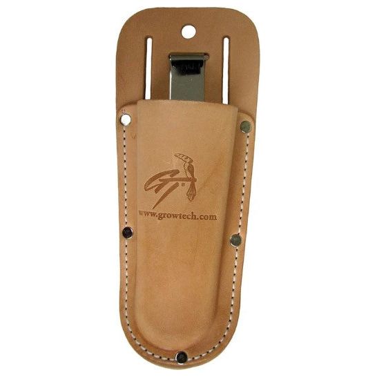 Growtech 8-Inch Professional Garden Hand Pruner with Leather Pouch & Clip - Sharp Bypass Shears for Trimming, Pruning, and Gardening - Perfect for Landscaping, Florists, and Home Gardeners