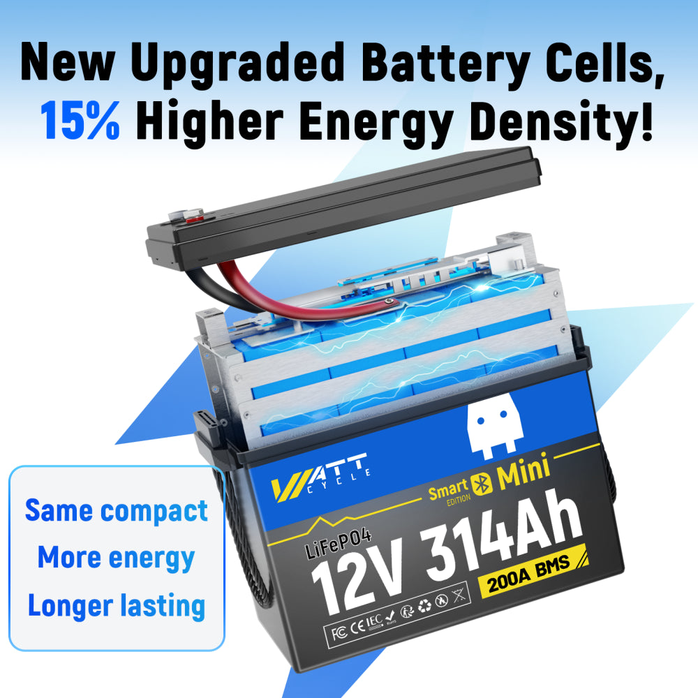 Best 12V 314Ah LiFePO4 Lithium Battery with Bluetooth - Perfect for Solar Power Systems, RVs, Marine & Off-Grid Applications