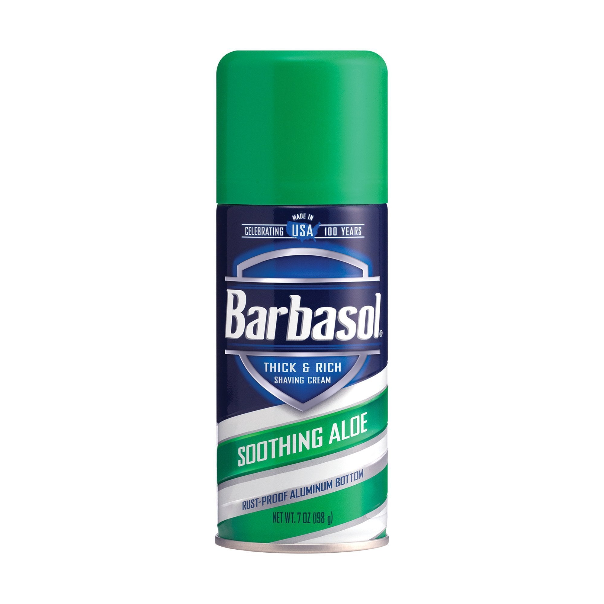 Barbasol Aloe Shaving Cream for Men - 7 oz Soothing & Moisturizing Shave Gel - Perfect for Sensitive Skin & Daily Shaving Routine