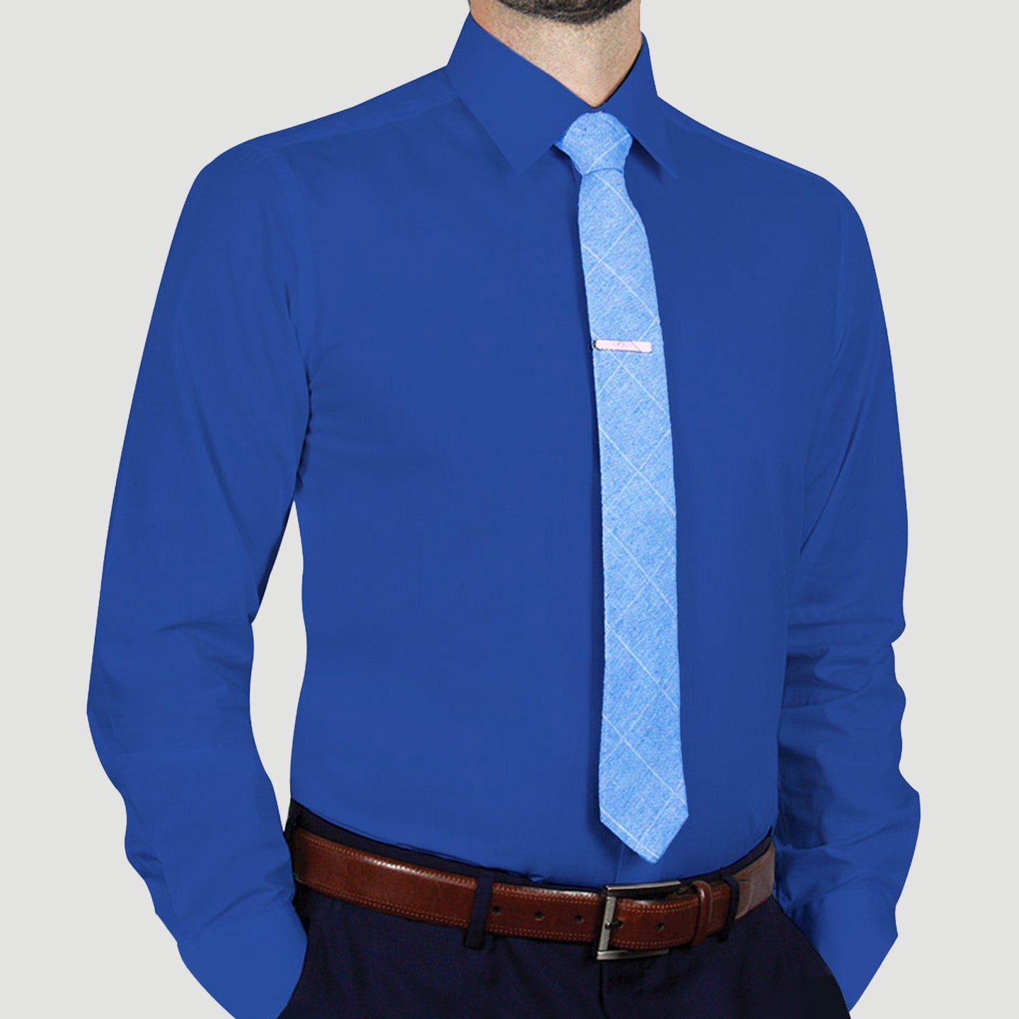 ARTURO Modern Fit Long Sleeve Royal Dress Shirt for Men - Big & Tall Sizes 4X to 6X - Premium Cotton Formal Business Shirt for Office, Wedding & Special Occasions