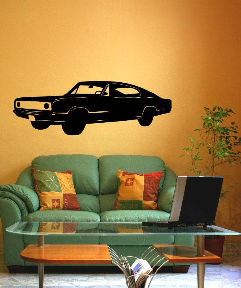Vintage Classic Car Vinyl Wall Decal Sticker - Removable Peel & Stick Art for Home, Office, Nursery, Kids Room Decor - #OS_MB524