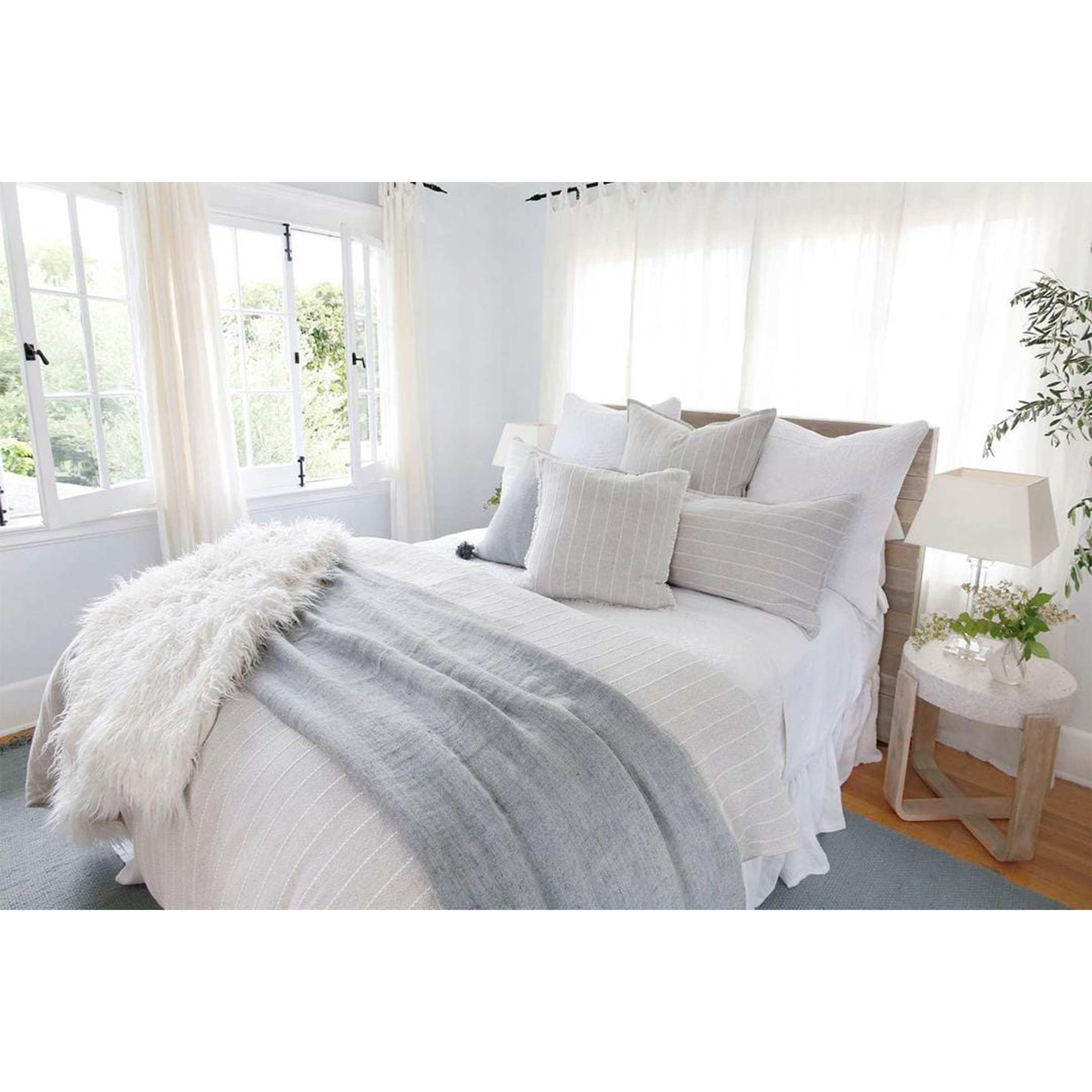 Comfortable Henley Body Pillow with Removable Insert - Perfect for Side Sleepers, Pregnancy Support & Home Decor