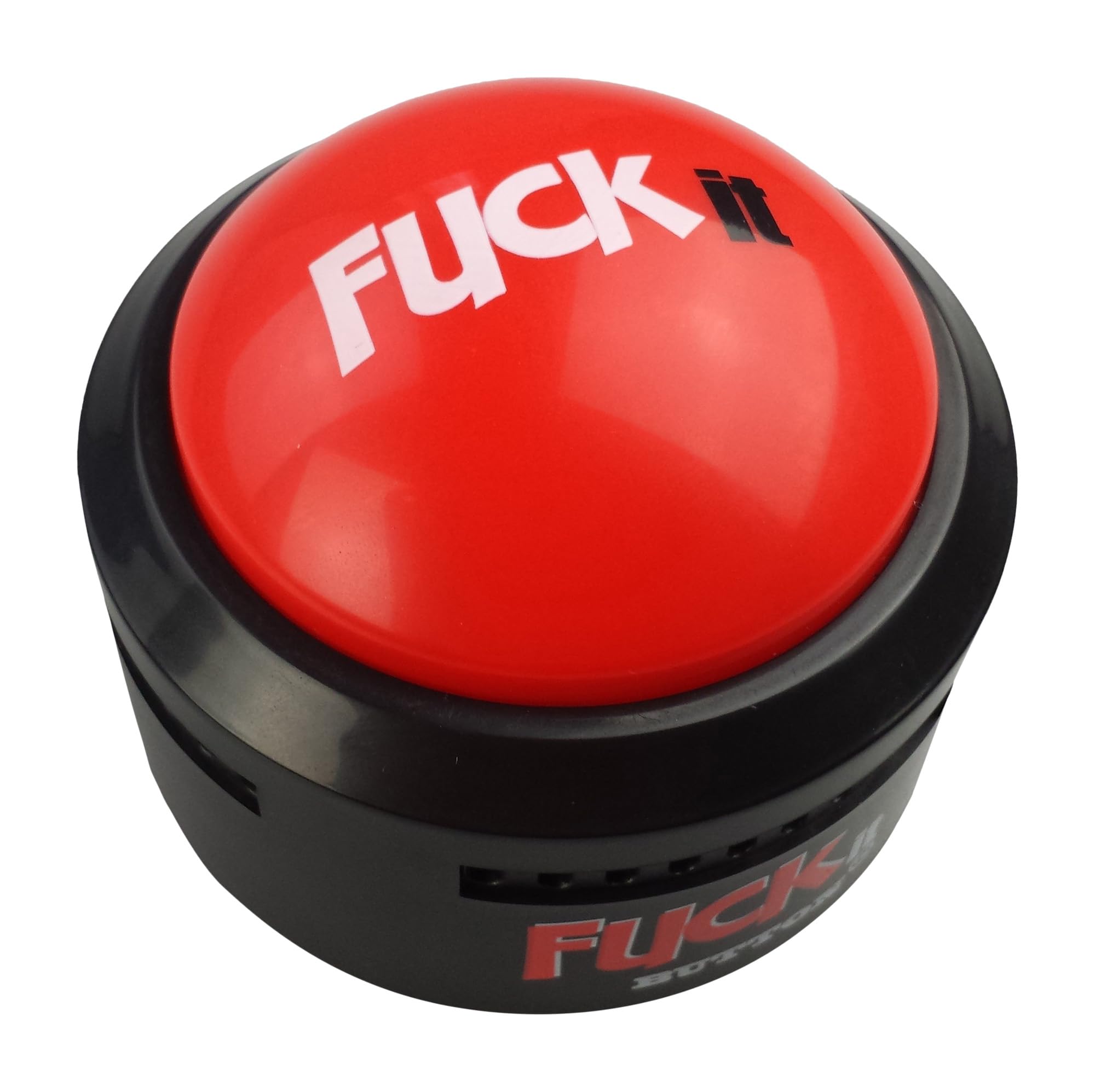 Talkie Toys Fuck It Button - 10 Hilarious F It Phrases - Funny Stress Relief & Prank Gift for Adults - Perfect for Office Desk, White Elephant Gifts & Party Pranks
