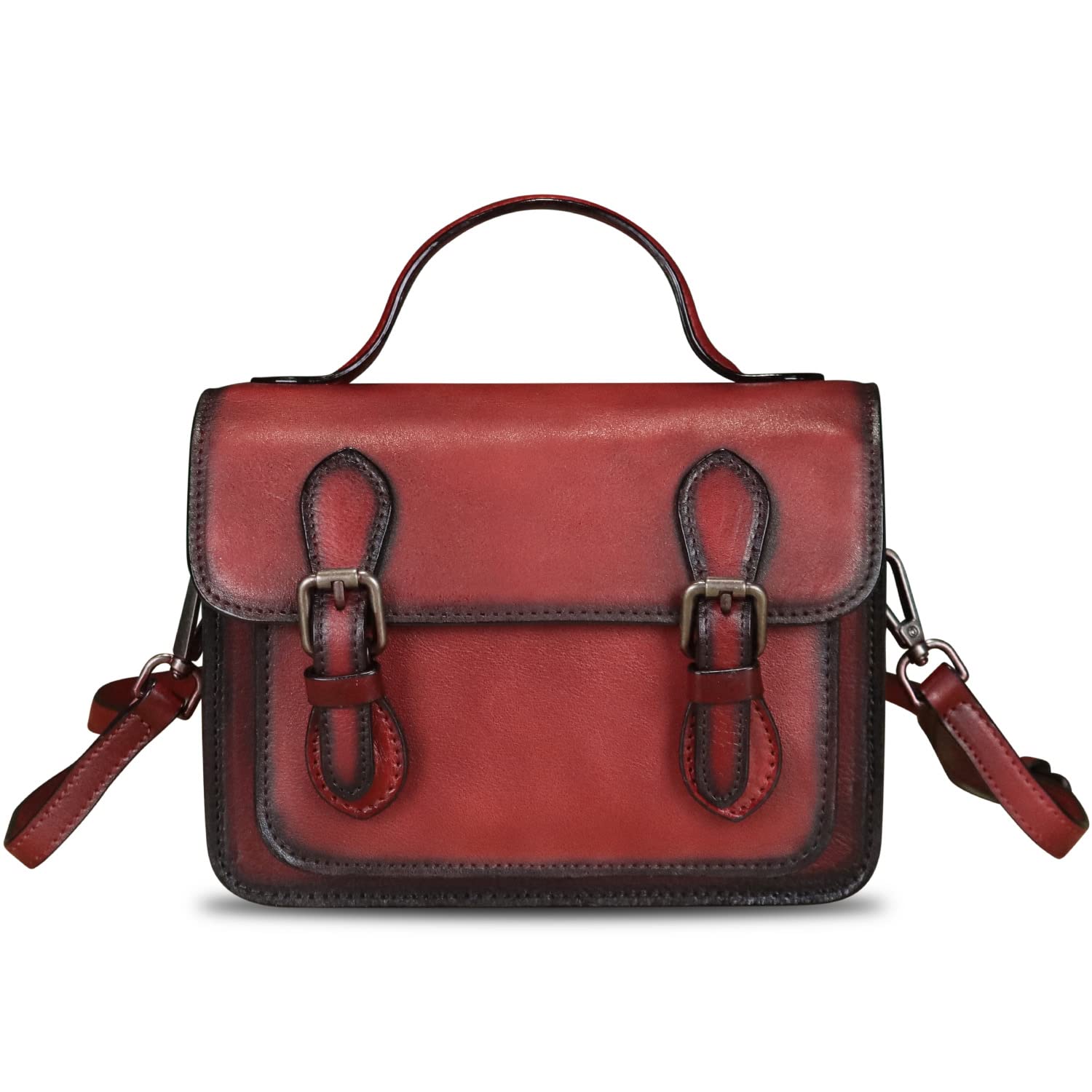 Genuine Leather Satchel Purse for Women - Vintage Handmade Top Handle Handbag & Crossbody Bag | Perfect for Work, Travel & Everyday Use