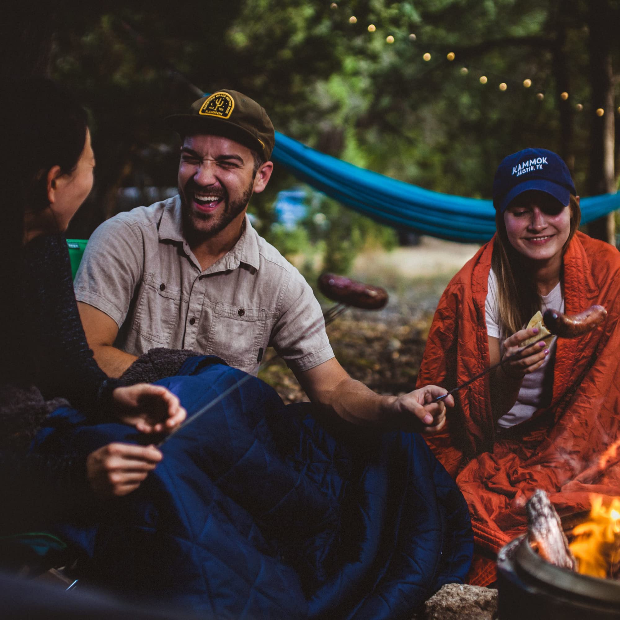 KAMMOK Field Blanket - Premium Microfleece Camping Blanket, Water Resistant & Durable for Indoor/Outdoor Use (84