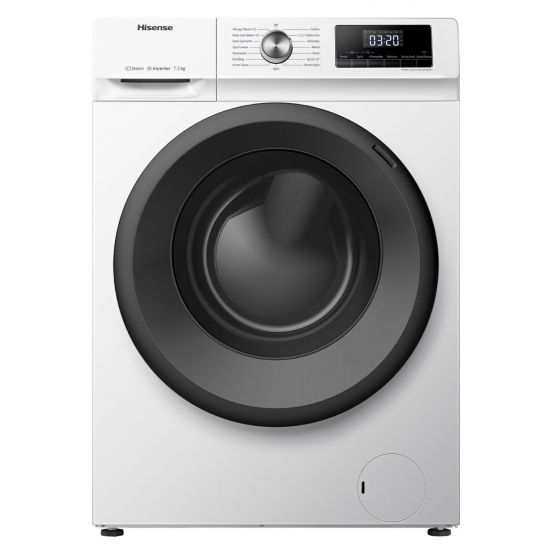 Hisense 7.5KG Front Load Washing Machine HWFY7514 - Energy Efficient, Quiet Laundry Appliance for Small Spaces & Apartments