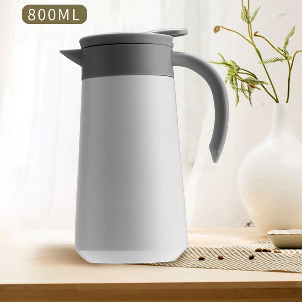Vacuum Insulated Coffee Carafe - 27oz Stainless Steel Tea Pot for Coffee, Milk & Tea - Perfect for Home & Office