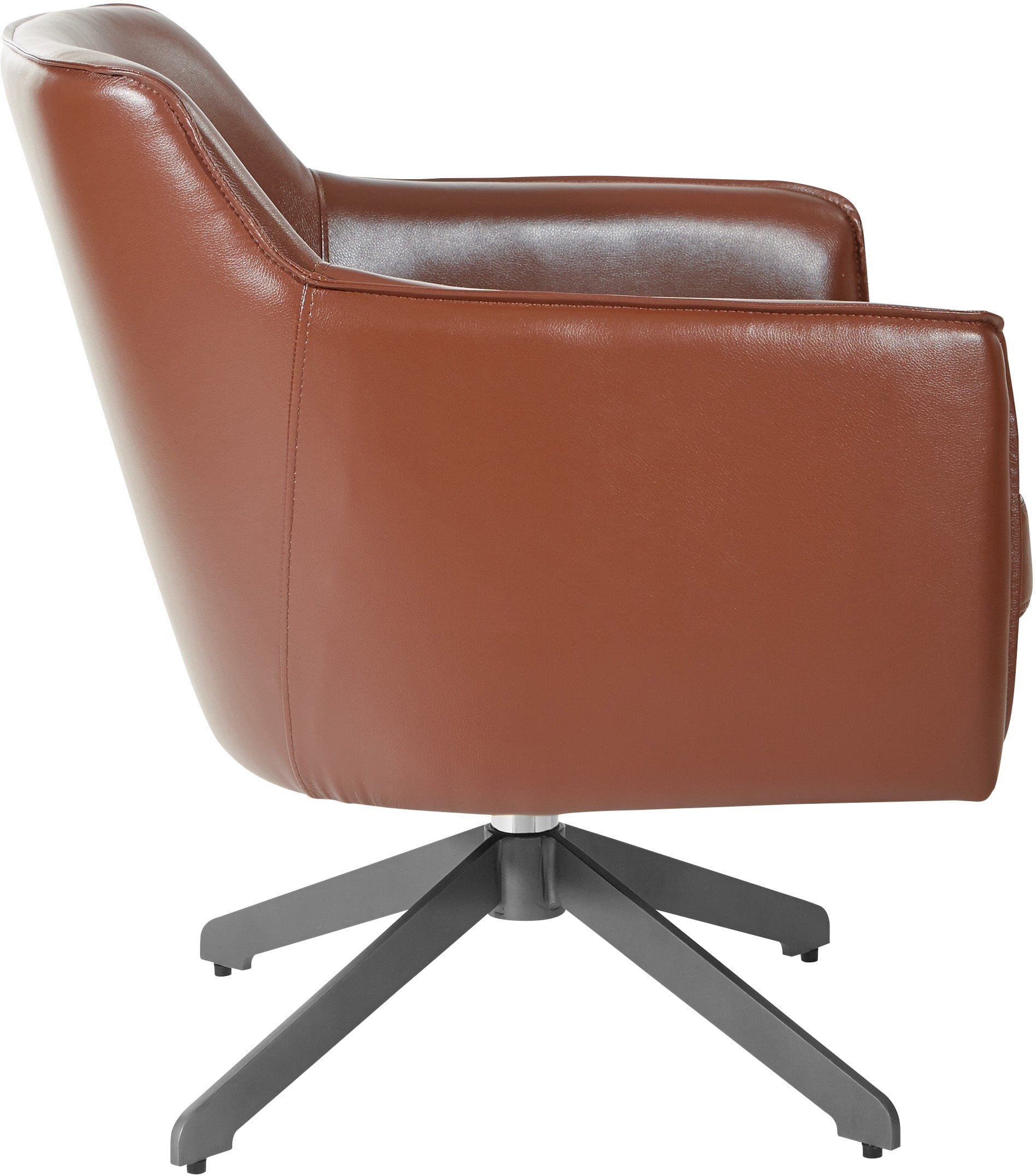 Office Star Faux Leather Guest Chair [FLH5974BK] - Ergonomic Office Chair for Home & Business, Comfortable Visitor Seating for Reception, Conference Rooms & Waiting Areas