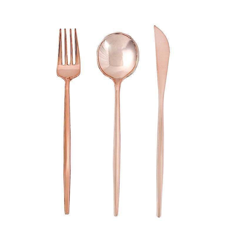 24-Piece Premium Plastic Cutlery Set - Disposable Spoons, Forks & Knives for Parties, Picnics & Outdoor Dining - BPA-Free Eco-Friendly Tableware