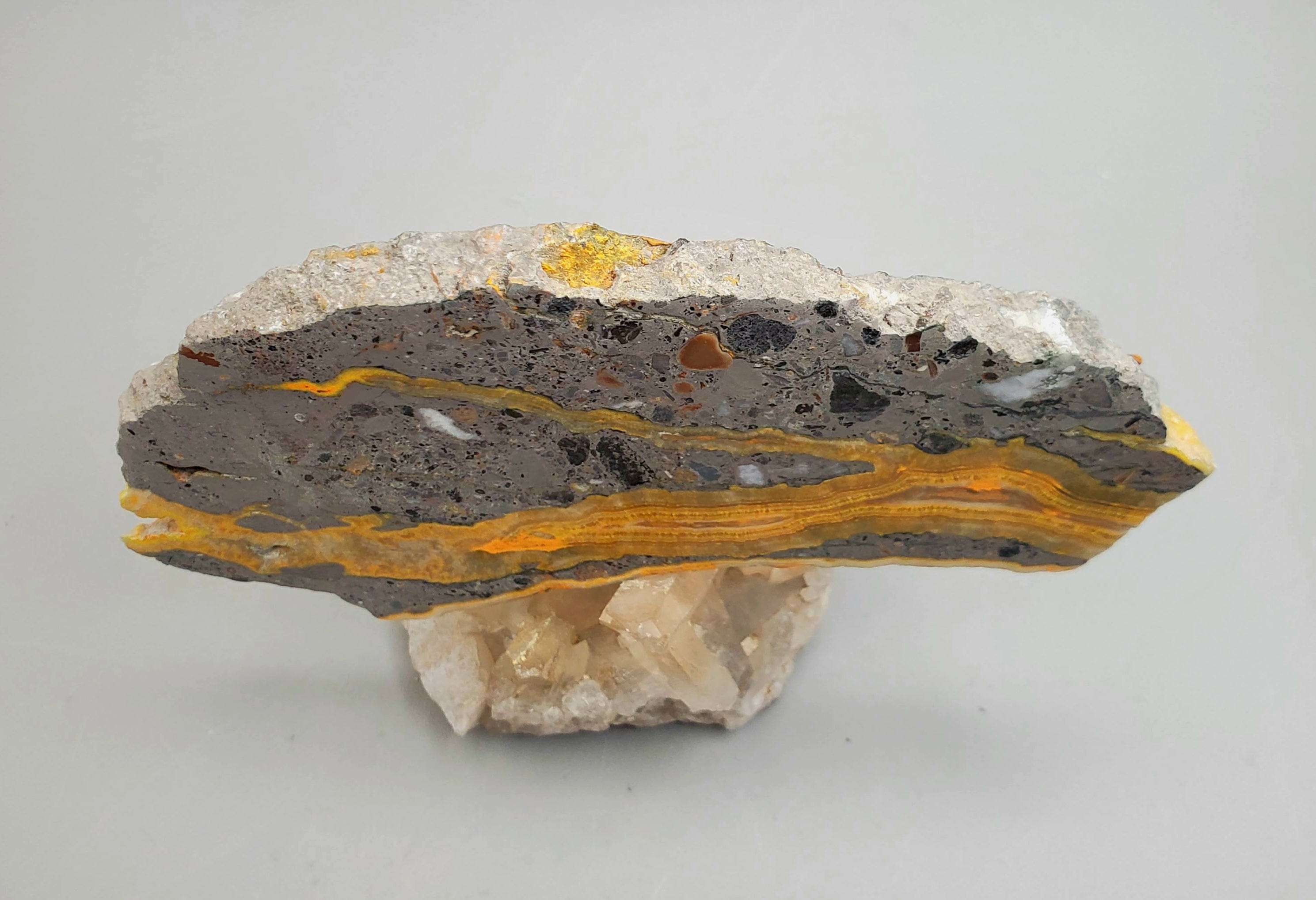 Natural Bumblebee Jasper Slab - Unique Healing Stone for Home Decor, Meditation & Jewelry Making | Perfect for Crystal Collectors & Spiritual Gifts