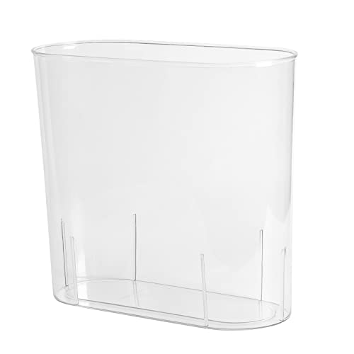 3 Gallon Slim Small Trash Can - Clear Waste Basket for Bathroom, Bedroom, Kitchen, Office & Dorm | Space-Saving Garbage Bin for Home & Office Use | Perfect for Tight Spaces & Minimalist Decor