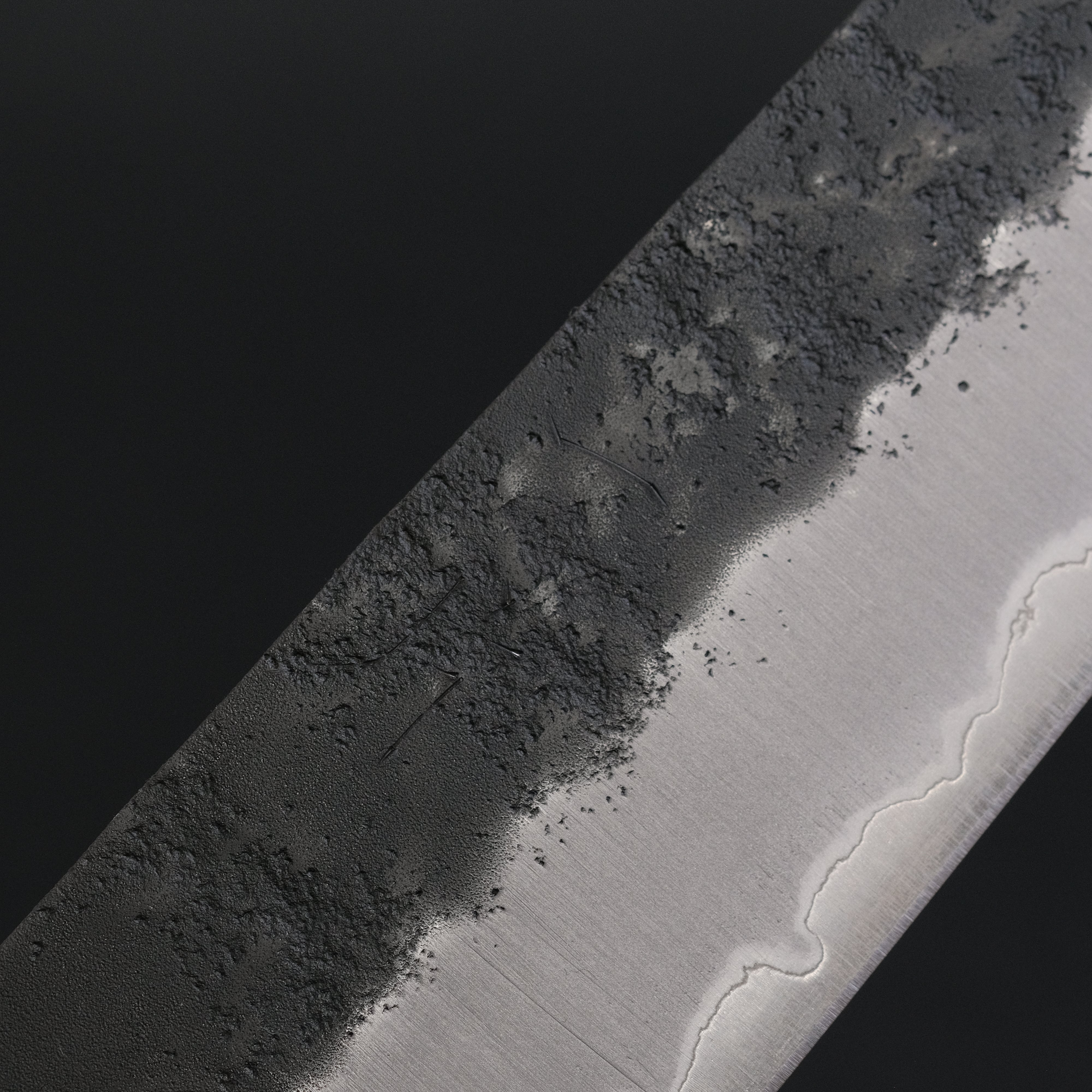Hitohira Futana SB Kuro Nashiji Gyuto 240mm Japanese Chef Knife with Cherry Wood Handle - Perfect for Sushi, Meat Cutting & Professional Kitchen Use