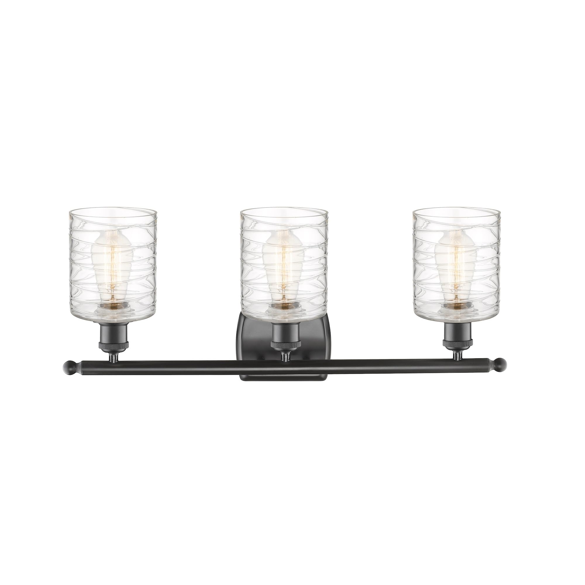 Innovations 516-3W-AB-G111 3-Light Bathroom Vanity Light Fixture - Modern LED Bath Vanity Lighting for Mirror, Makeup & Shaving - Ballston Collection (Brushed Nickel Finish) - Perfect for Bathroom Renovation & Home Decor
