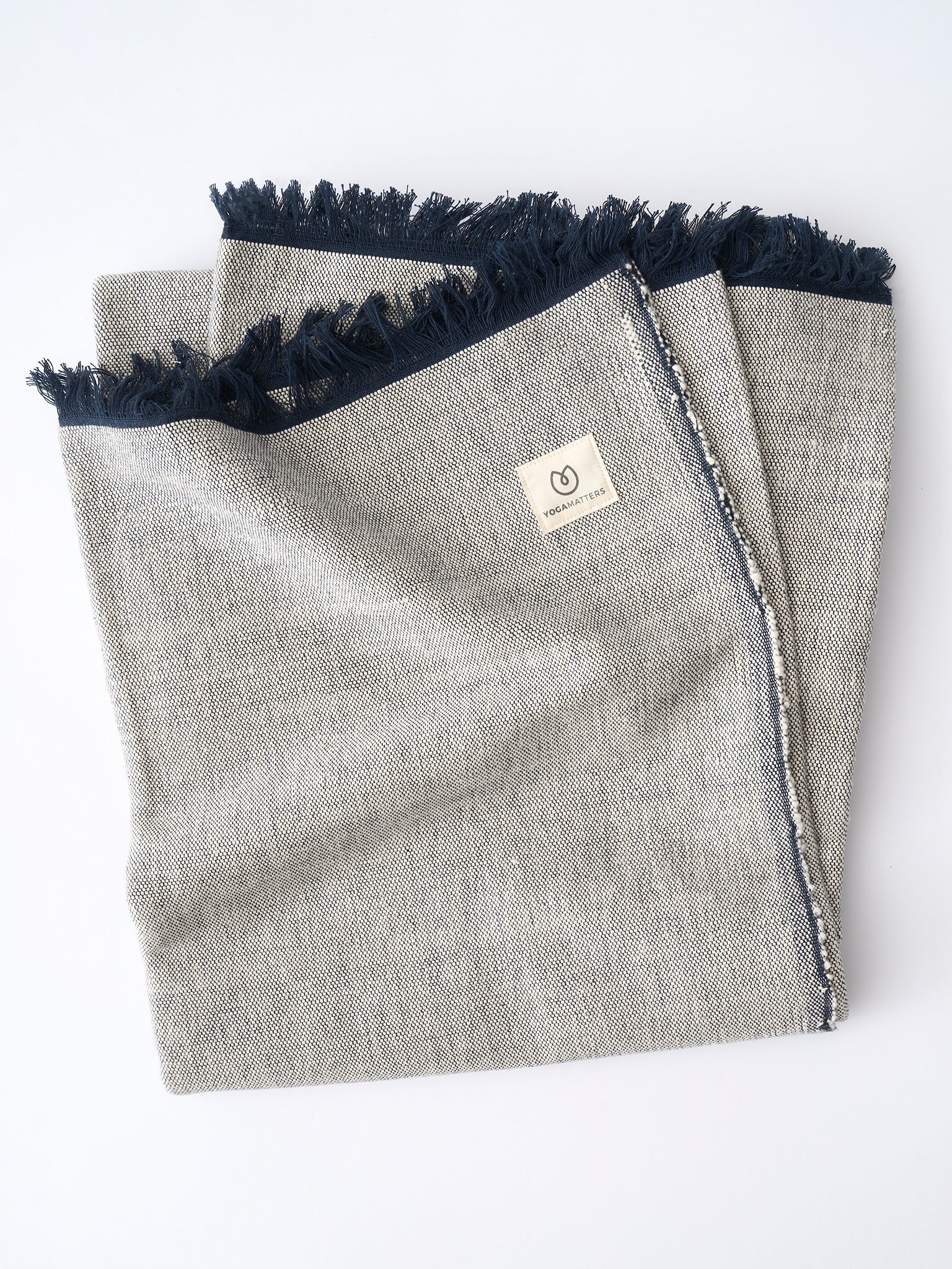 Organic Cotton Chambray Yoga Blanket - Set of 15 Premium Yoga Blankets for Studios & Home Practice - Eco-Friendly Meditation & Relaxation Accessories