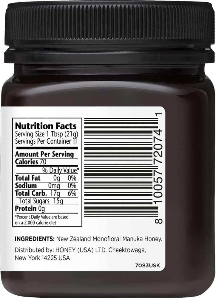MANUKA DOCTOR MGO 1125+ Raw Honey - Pure New Zealand Monofloral for Immunity & Wellness