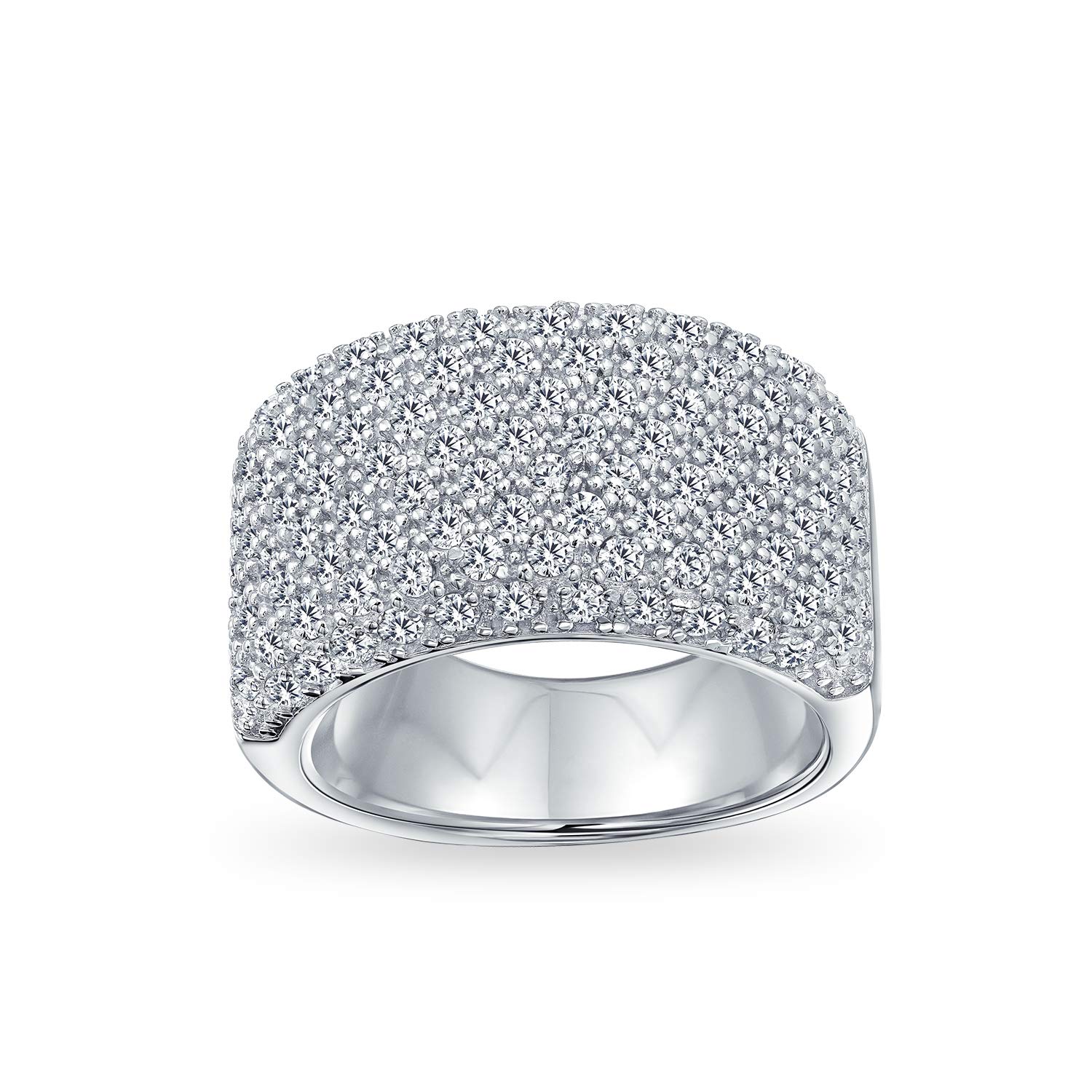 Personalized Rose Gold Plated .925 Sterling Silver Women's Wedding Band - AAA Cubic Zirconia Eternity Ring with Micro Pave Setting, Customizable Anniversary Jewelry Gift for Her | Perfect for Engagements, Anniversaries & Special Occasions