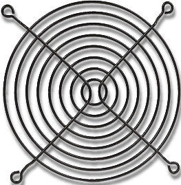 140mm Black Fan Grill - High Performance Cooling for PC, Gaming Rig & Computer Case - Durable Metal Mesh Design for Optimal Airflow & Protection