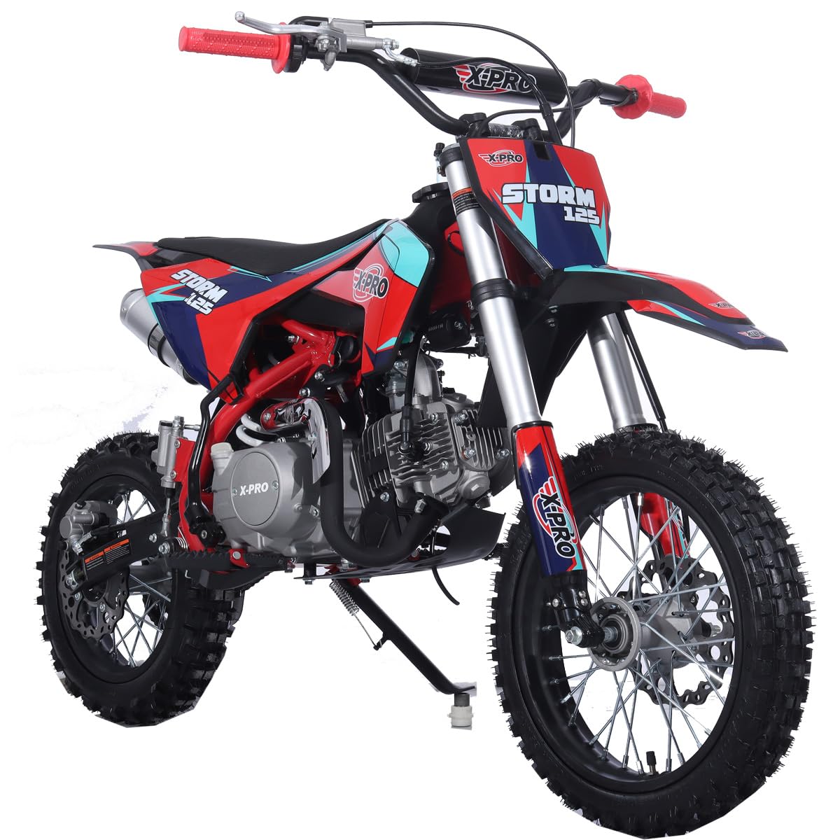 X-PRO 125cc Kids Dirt Bike | Youth Pit Bike with 4-Speed Semi-Automatic Transmission & 14