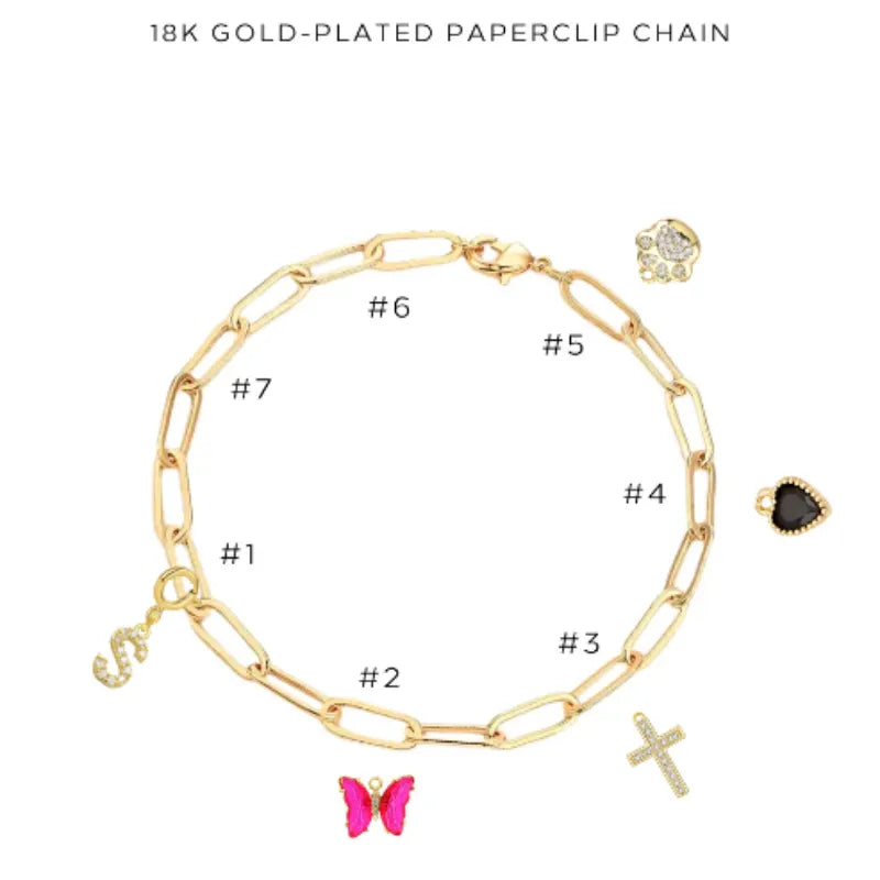 Elegant Charm Bracelet with Assorted Charms - Perfect for Gifts, Parties & Everyday Wear | $42.00