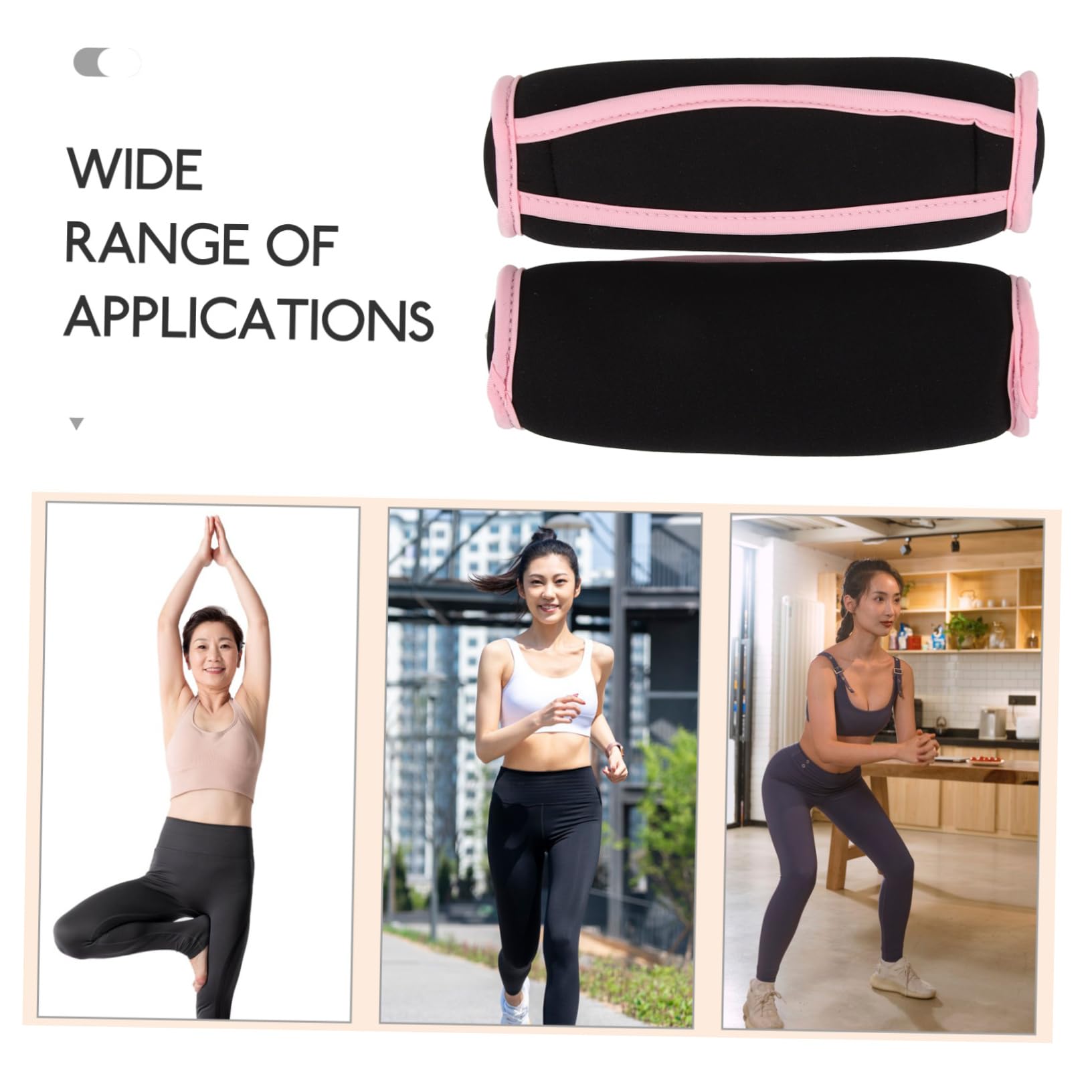 PAMINGONO 2-Pack Hand Weights for Walking, Running & Fitness - Portable Dumbbells for Home Workouts, Arm Toning & Cardio Exercise - Lightweight Polyester Handheld Weights for Women & Men - Perfect for Indoor/Outdoor Training & Jogging