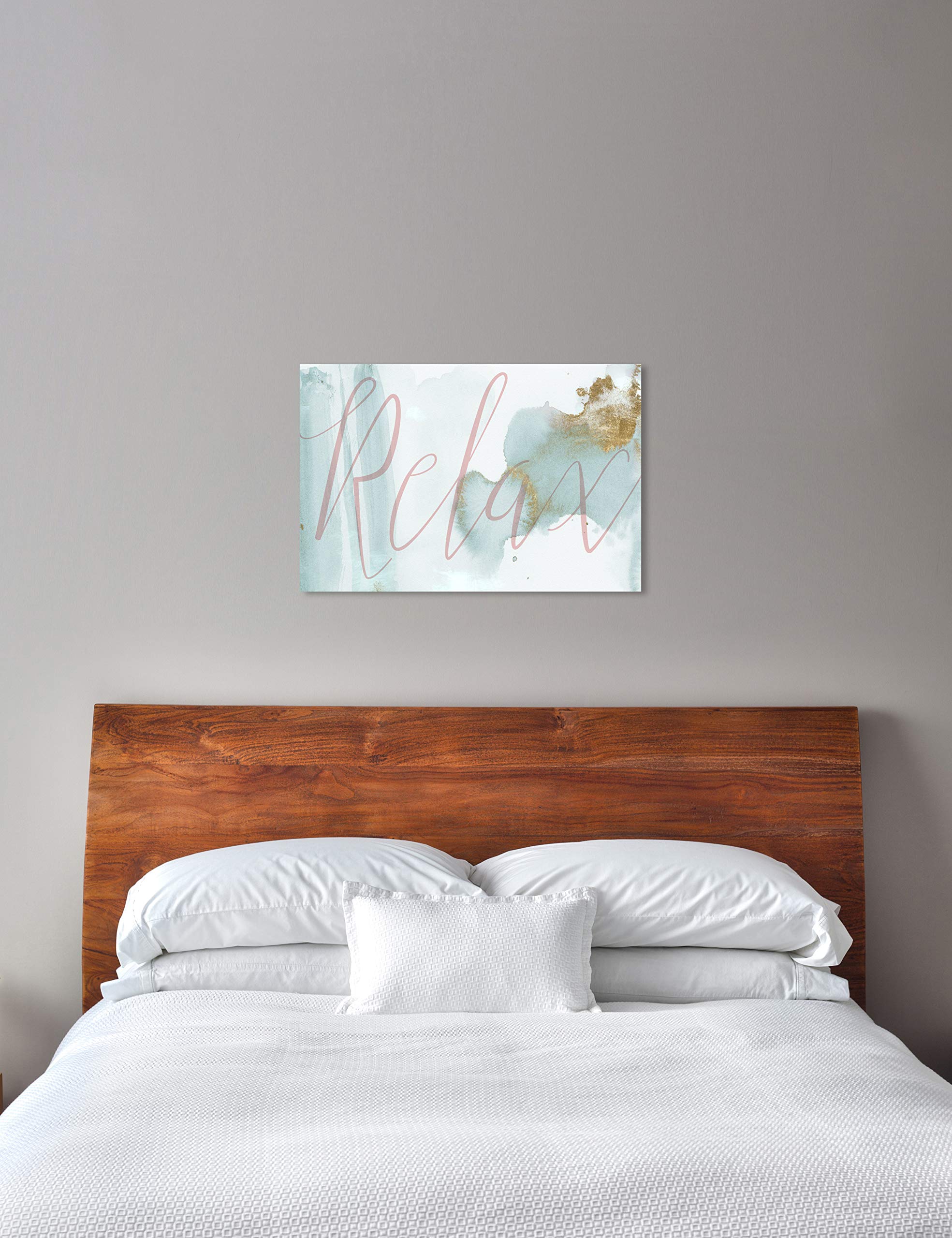 Relax Typography Wall Art Canvas Print - 36