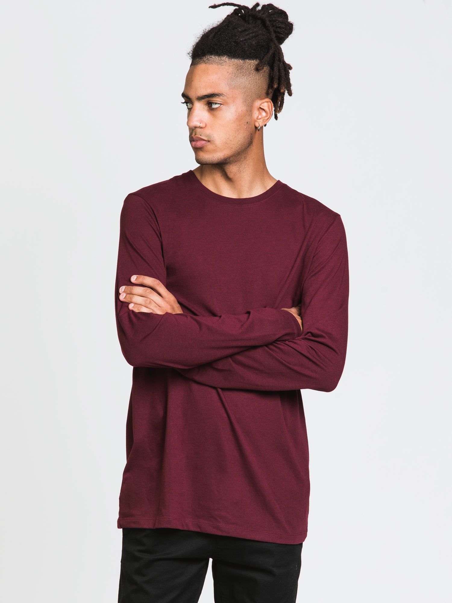 Boathouse Men's Long Sleeve Crewneck T-Shirt - Soft Cotton Casual Tee for Everyday Wear | Perfect for Work, Gym & Outdoor Activities