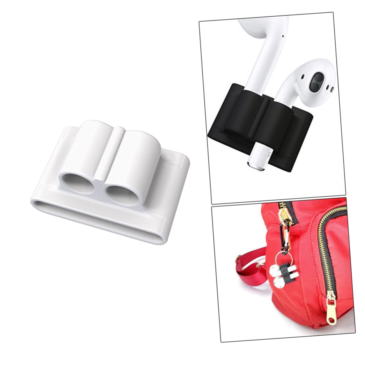 BestonZON Durable Silicone Headphone Case Holder - Universal Headset Stand for AirPods, Beats & Wireless Earbuds - Perfect for Desk, Office & Travel Organization