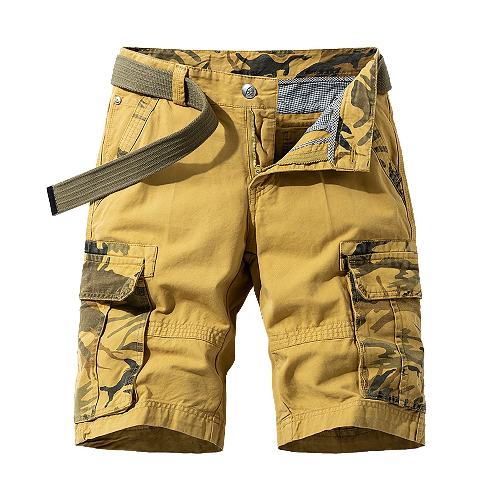 **ETHKIA Men's Cargo Hiking Shorts - Lightweight Quick-Dry Outdoor Shorts with Pockets, Athletic Fit for Hiking, Camping, Barbecue & Casual Wear**