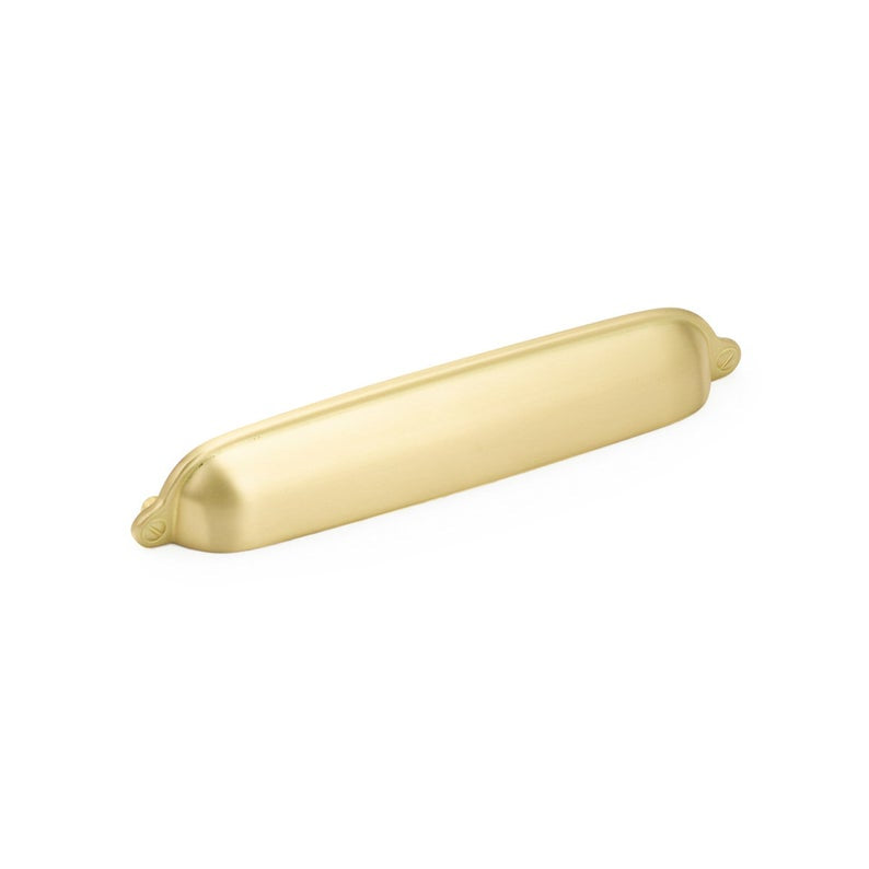 Elegant Satin Brass Drawer Pulls - Leah Cabinet Handles & Cup Pulls for Kitchen, Bathroom & Furniture Upgrade