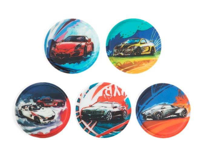 ergobag Klettie 5-Piece School Backpack Set with Cars Design - Perfect for Kids' School, Travel & Daily Use
