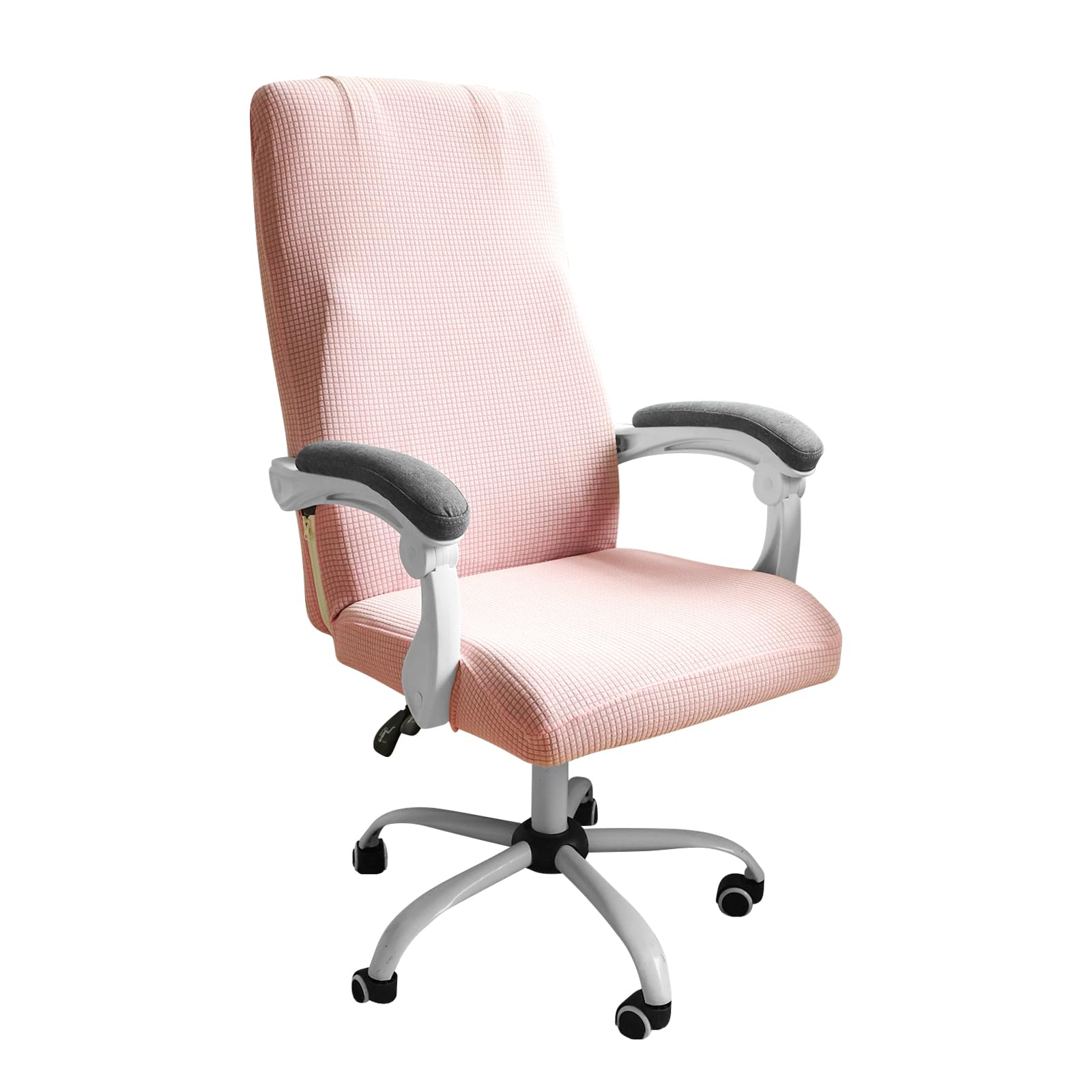 FORCHEER Stretchable XL Office Chair Cover for Big and Tall - Breathable, Washable, Fits Most Computer Chairs (Large, Pink) - Perfect for Home Office, Gaming, and Conference Rooms